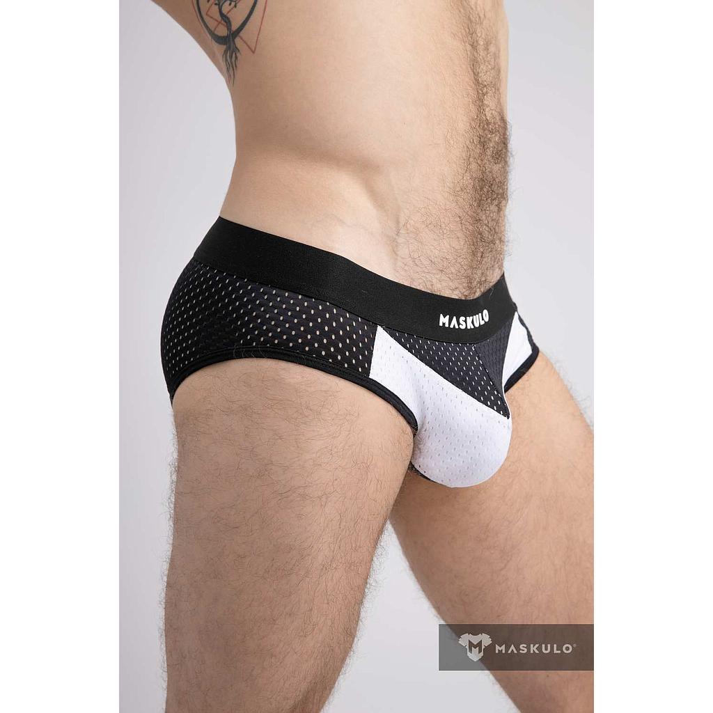 Maskulo 2 Layer Underpants BR073-80 White XL 