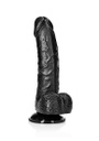 REAL ROCK CURVED REALSITIC DILDO WITH BALLS AND SUCTION CUP 15,5 CM