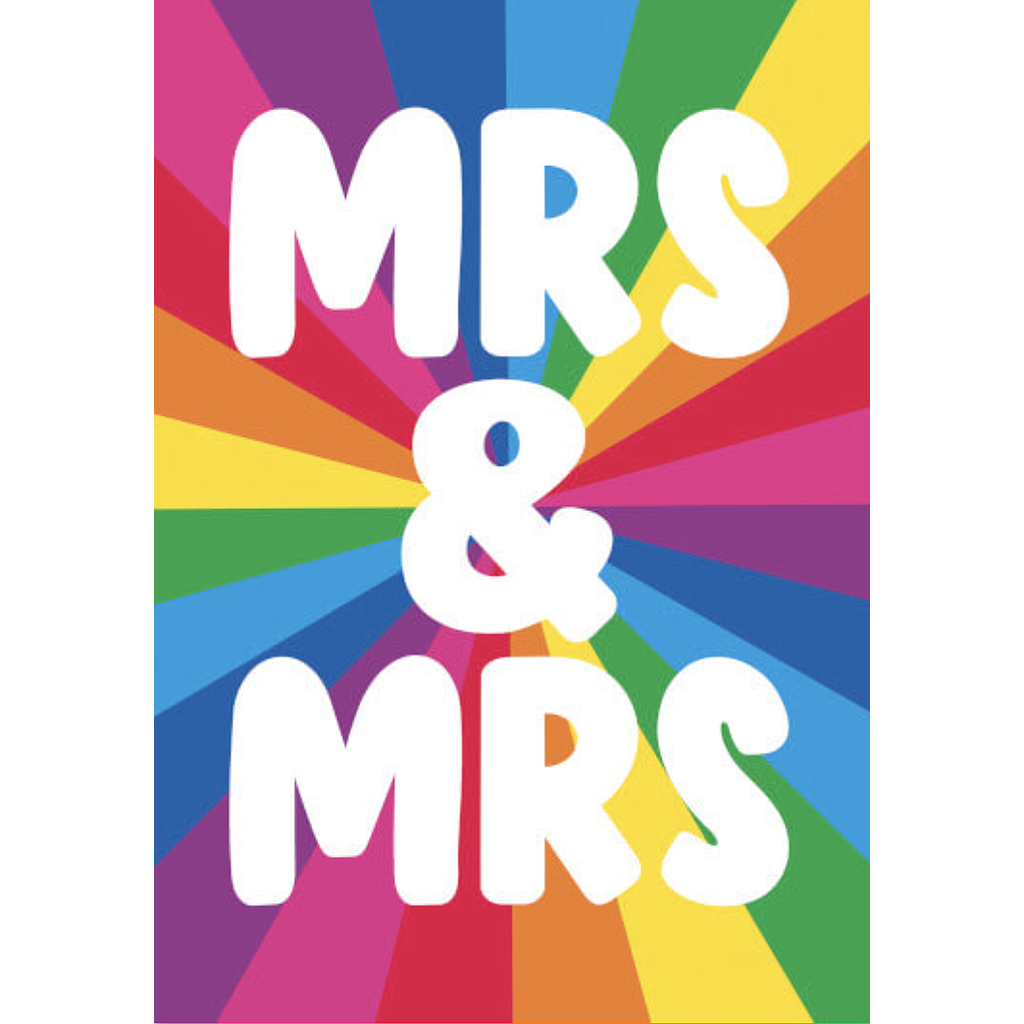 DM MRS AND MRS WEDDING CARD