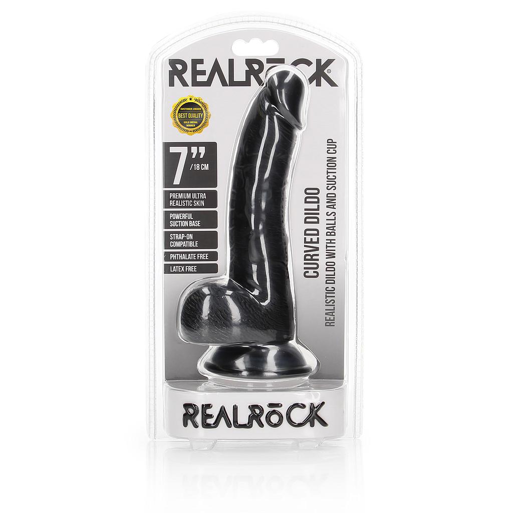 REAL ROCK REALISTIC COCK W/BALLS 18CM