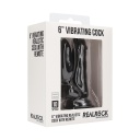REALROCK VIBRATING REALISTIC COCK 6" w/ SCROTUM 