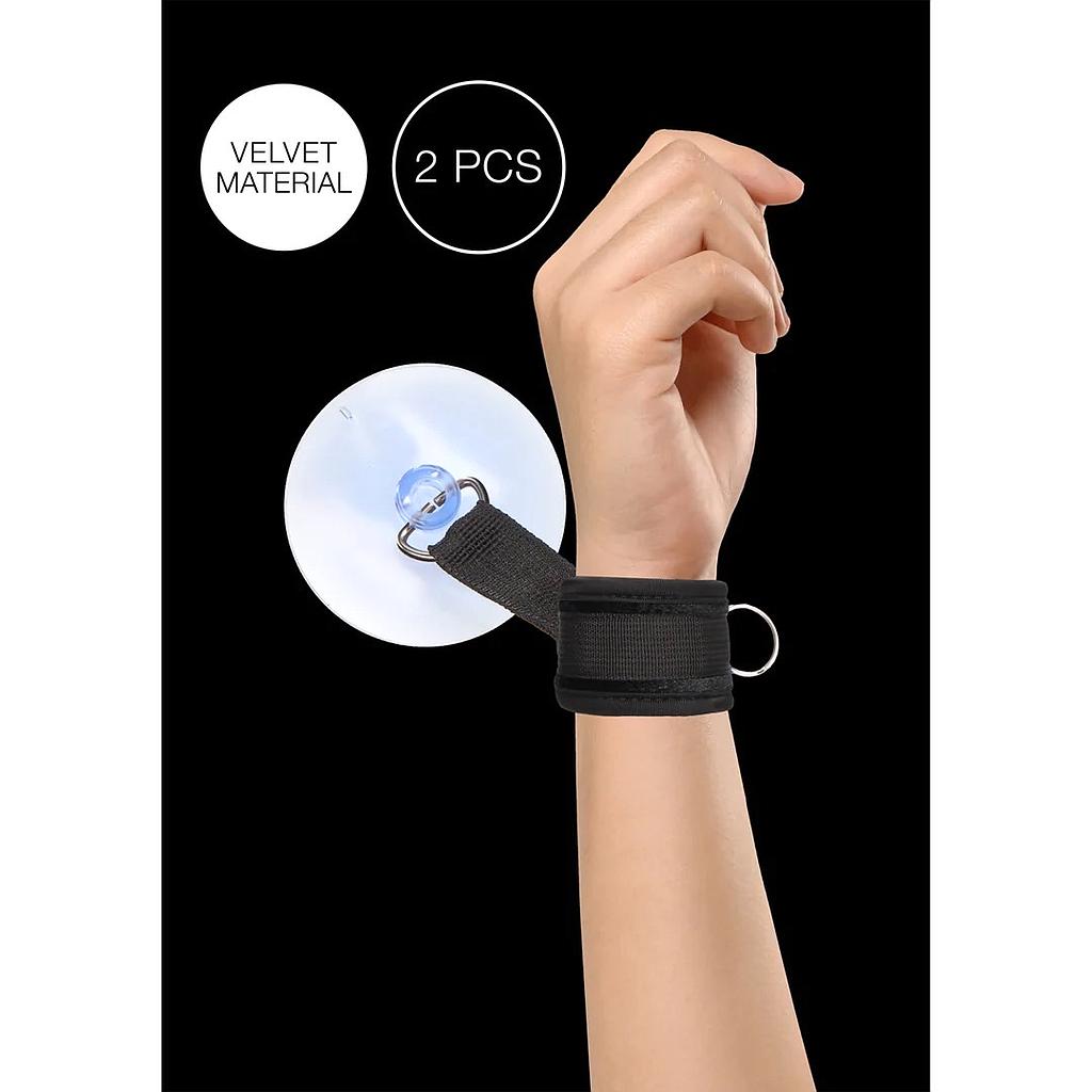 OUCH ADJUSTABLE SUCTION HANDCUFFS
