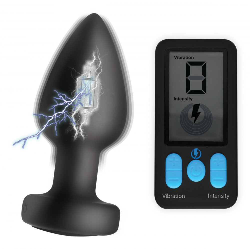 ZEUS VIBRATING + ESTIM ANAL PLUG W/ REMOTE