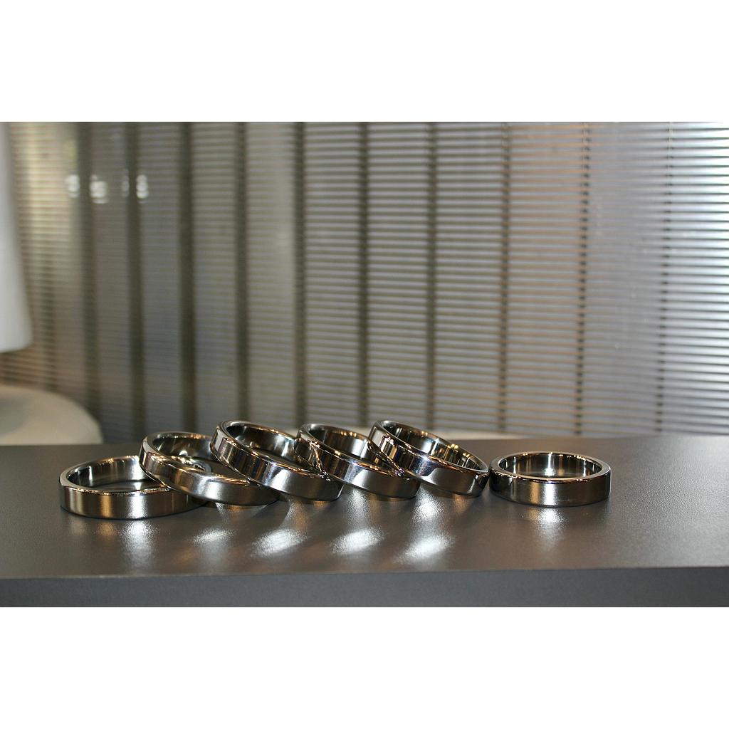 GAYT*GEAR COCKRING THIN STEEL SQUARED STAINLESS
