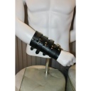 GAYT*GEAR LEATHER 4 BUCKLE CUFF 