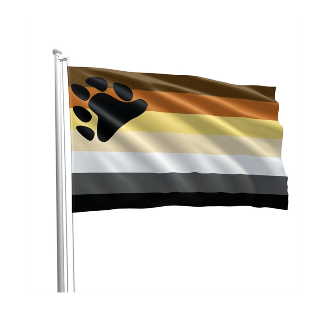 BEAR PRIDE FLAG 90x150cm 
