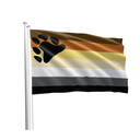 BEAR PRIDE FLAG 90x150cm 