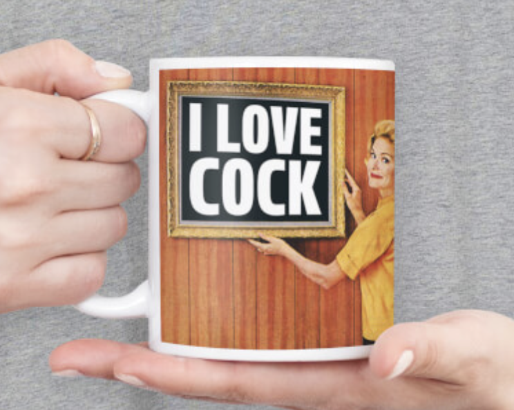 DM I Love Cock Funny Mug