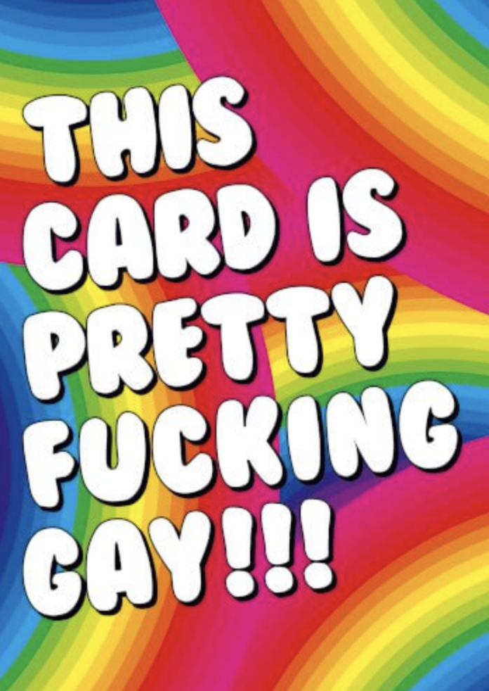 DM PRETTY FUCKING GAY CARD