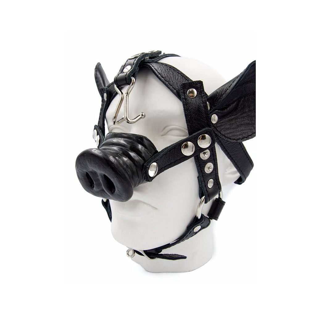 MISTER B LEATHER PIG HEAD HARNESS