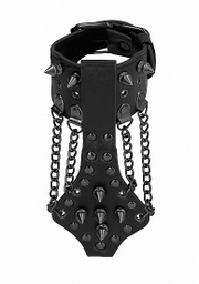 [2100000326822] OUCH! BRACLETS WITH SPIKES AND CHAINS