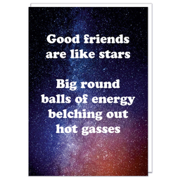 [2100000334674] DM GOOD FRIENDS ARE LIKE STARS CARD