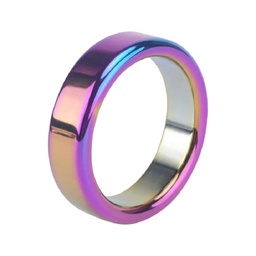 GAYT*GEAR COCKRING RAINBOW STAINLESS STEEL