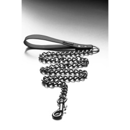 [2100000360239] XR BRANDS TOM OF FINLAND GUN METAL BELT LEASH