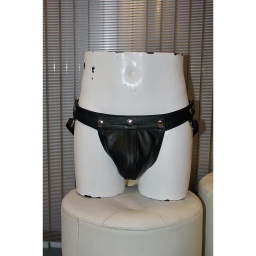 GAYT*GEAR LEATHER SNAP JOCK