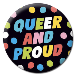 [2100000386796] DM QUEER AND PROUD BADGE