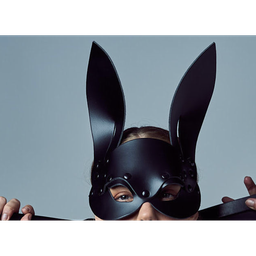 [2100000386475] PROVOCATEUR LEATHER BUNNY MASK