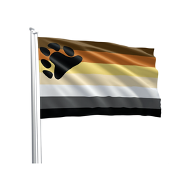 [2100000390533] PRIDE FLAG BEAR 90x150cm 