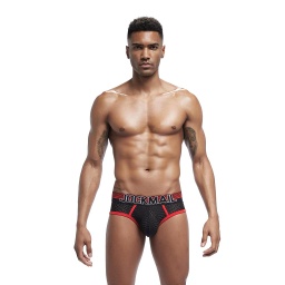 JOCKMAIL 355 CONTRASTING COLOR MESH BRIEF