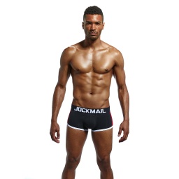 JOCKMAIL 403 PURE COLOR CUP SQUARE ANGLE BOXER