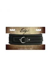 [2100000300600] EDGE LINED LEATHER COLLAR
