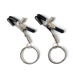 [2100000289868] GAYT*GEAR NIPPLE CLAMPS W/ RING LONG ADJUSTABLE