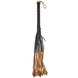 [2100000292813] PAIN FLOGGER 22&quot; TAIL w/ 12&quot; HANDLE - Italian Leather