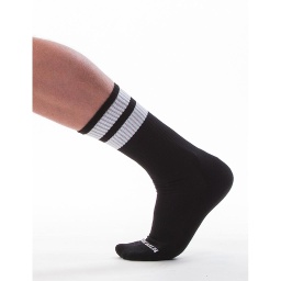 BARCODE BERLIN GYM SOCKS BLACK WITH VARIOUS COLORED STRIPE